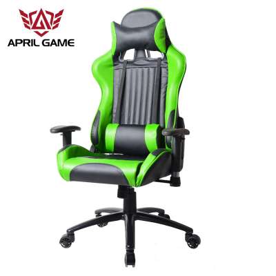 April Game Y-2624 Black Green Fashion Good Quality High Back Ergonomic Computer Office Gaming Racing Chair