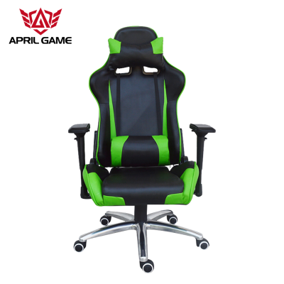 April Game Y-2711-4D Green PU Leather High Quality Cadeira Sedia Silla Gamer Stuhl Gaming Chair