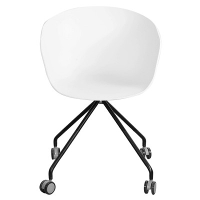 GY-4015 Simple Beautiful Modern Office Dining Living Room Furniture Restaurant Coffee Egg Plastic Arm Chair With Wheels