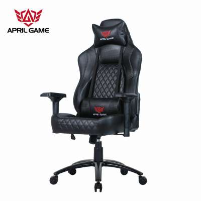 High Quality PU Leather 4d Armrest Black Gaming Chair Racing